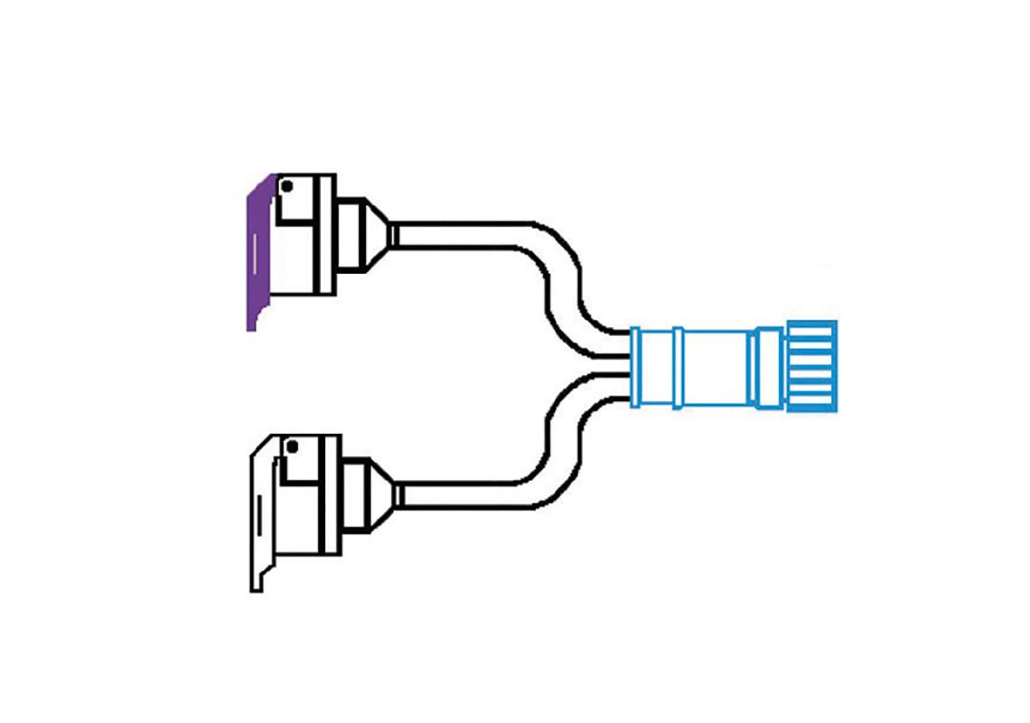 Adapteranschlusskabel 24N / 24S RSC 16-polig